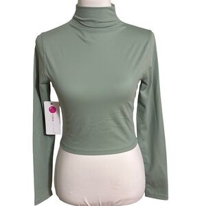Yogalicious Sage Green Crop Top